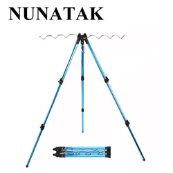 Soporte plegable de aluminio Nunatak 2024 para cañas de mar