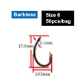 Barbless-Size 6