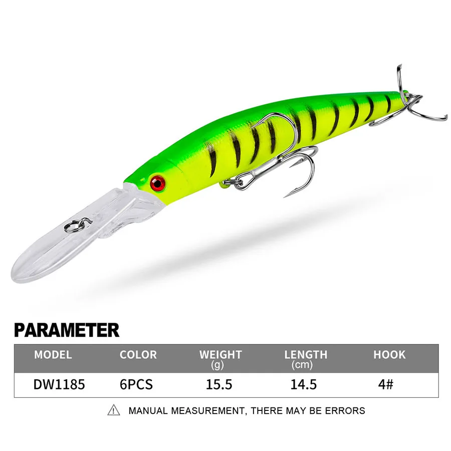 Crankbaits Señuelos de Pesca Jerkbait Minnow, cebo duro Artificial, Wobblers para curricán, Lucio, carpa de agua superior, aparejos de pesca Swimbait - imagen 2
