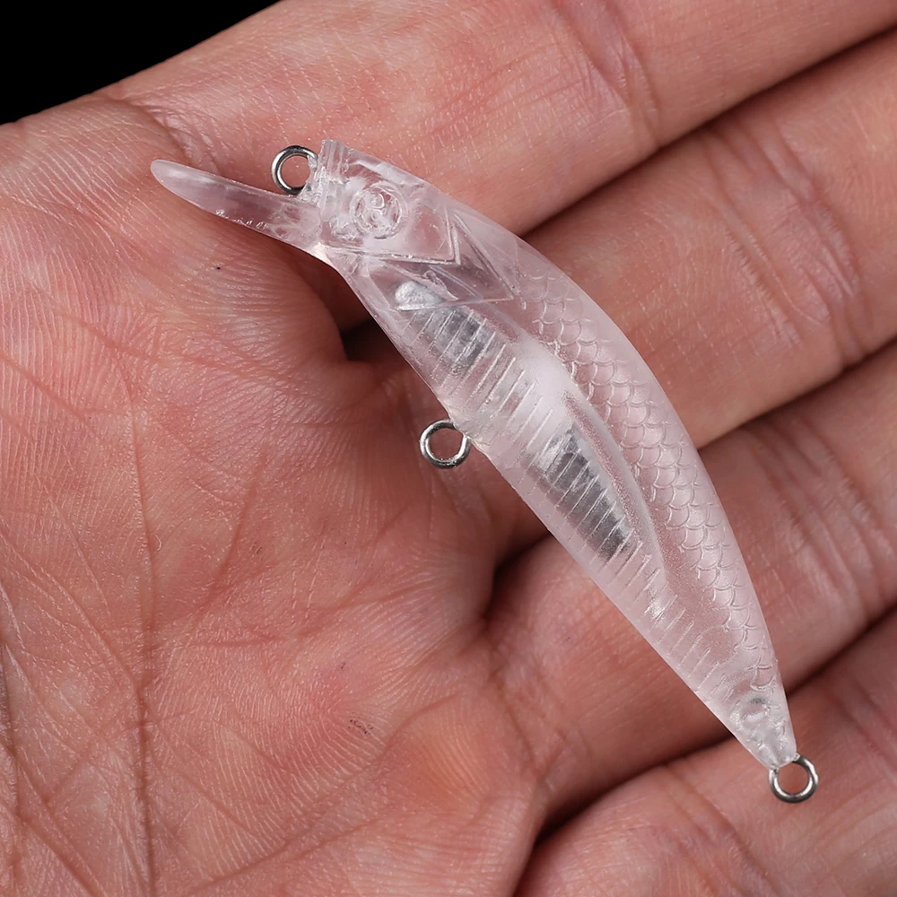 Chan'sHuang 30 Uds sin pintar 60mm 5,2g buzo poco profundo hundimiento pececillo cebo silencioso Wobblers DIY hecho a mano Señuelos de pesca en blanco - imagen 5