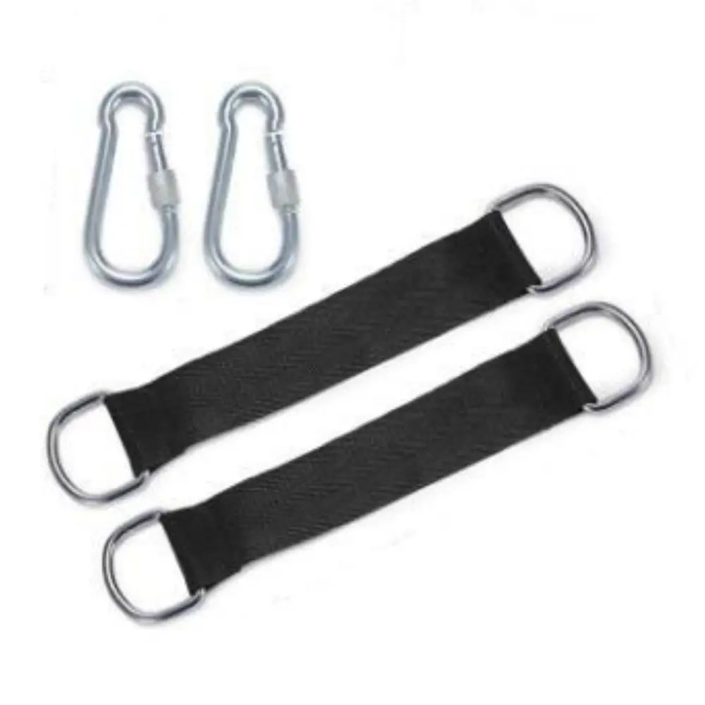 Nueva herramienta negra para correa de columpio para exteriores, correa multiusos resistente a desgarros, encuadernación de 33,5x6,5 cm con hebilla - imagen 4