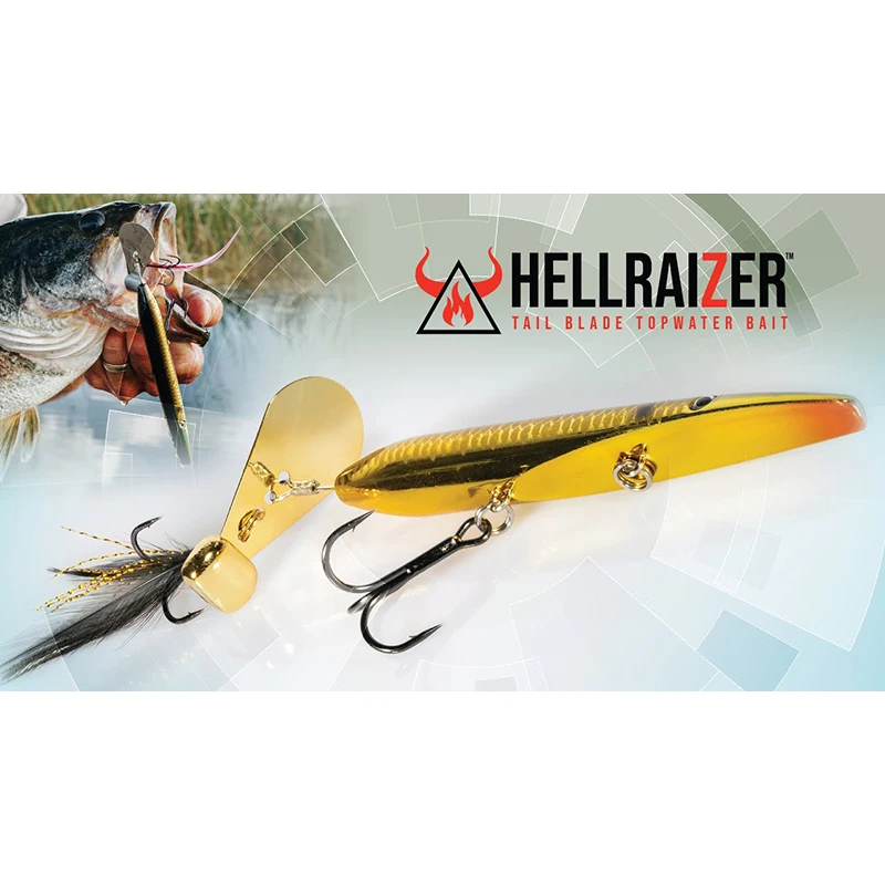 ZMAN HELLRAIZER SURFACE DE AGUA Perro PENDULUM Señuelo de natación IMPORTADO DE LOS ESTADOS UNIDOS - imagen 4