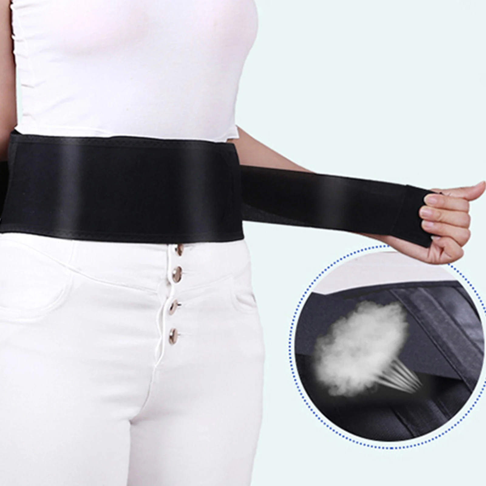 Soporte Universal de cintura deportiva, aislamiento de presión, soporte Lumbar para hombres y mujeres, equipos de ejercicio aeróbico para Yoga, Pilates - imagen 4