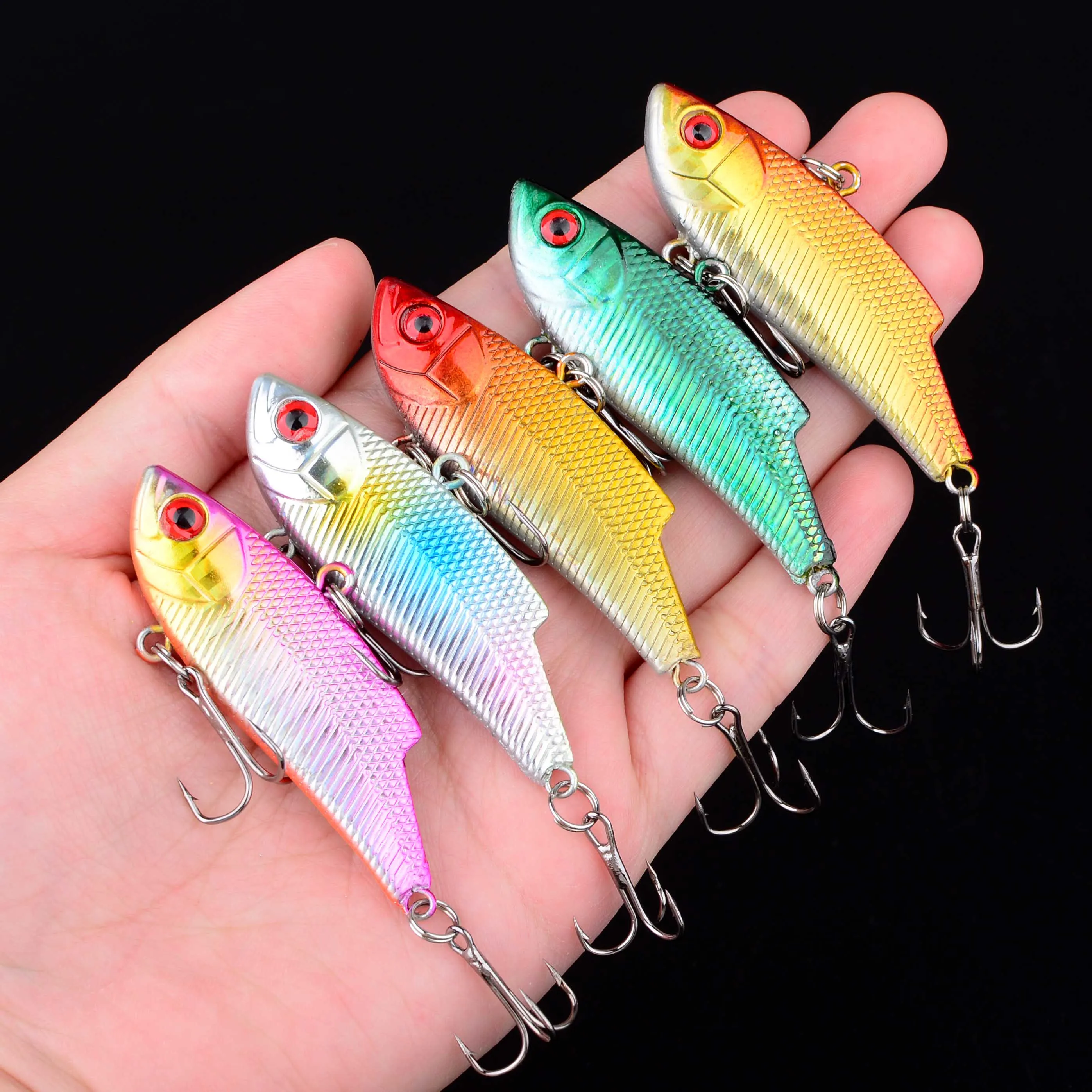 1 señuelo de pesca de invierno VIB cebo duro Crankbait Wobbler Artificial Peche Salmo para señuelo de pesca