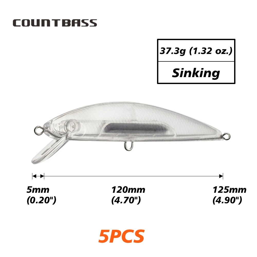5PCS Blank Lures