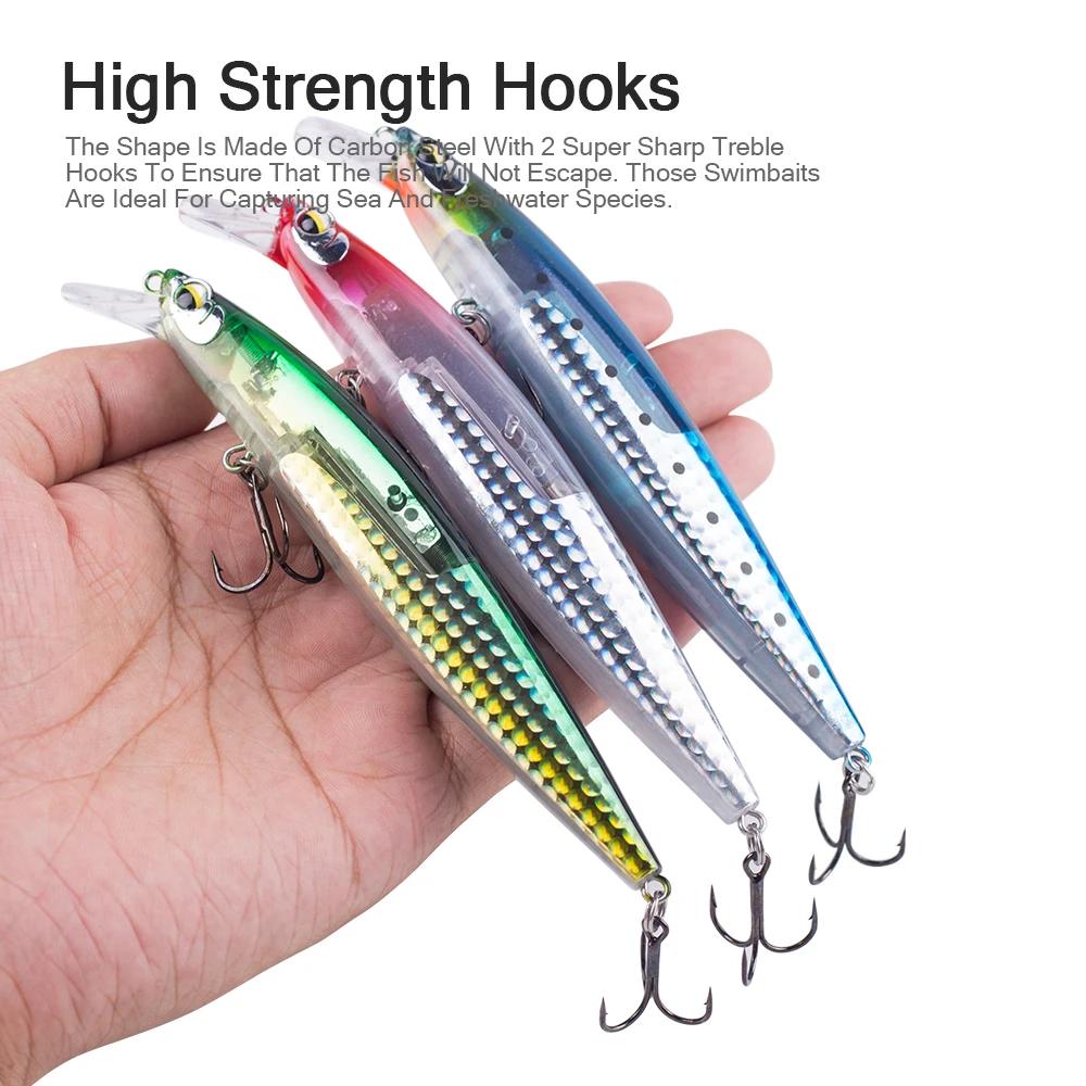 Hanlin Wobbler 130mm para Lubina – 19g flotante de suspensión - imagen 4