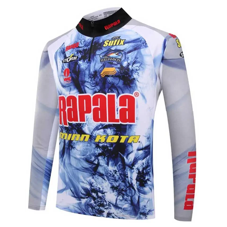 Rapala Camisa de pesca negra/roja – Secado rápido con protección UV - imagen 4