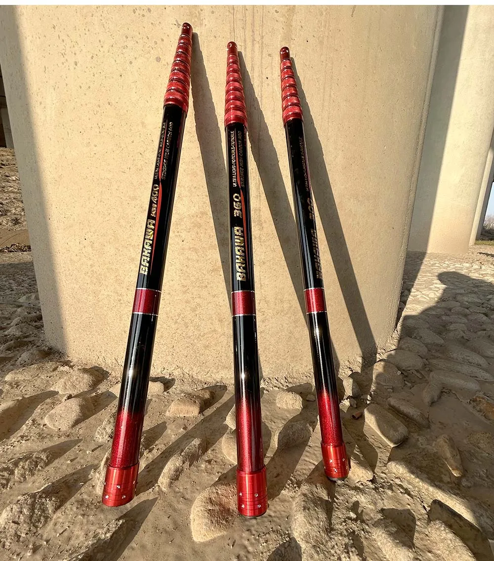 JOSBY-Red de aterrizaje plegable para caña telescópica, red de pesca plegable de 2,1 M, 3,0 M, 3,6 M, aparejos de carpa, red de fibra de carbono para inmersión manual en el mar - imagen 5