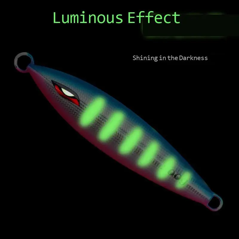 Cebo Artificial para Pesca en el mar, cebo de Metal de 130g, 150g, 180g, 200g y 220g con luz nocturna - imagen 5
