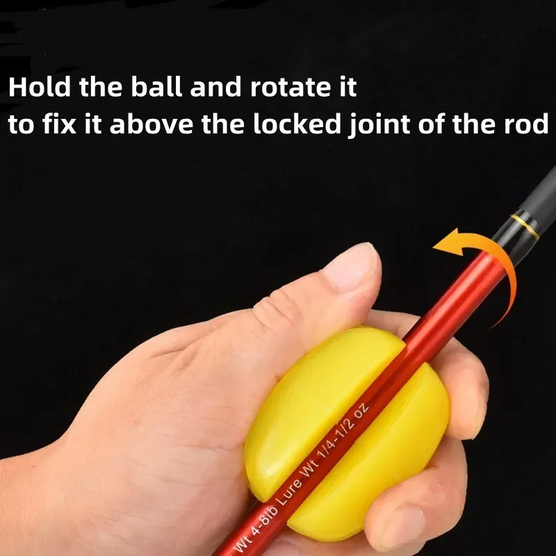 Soporte de silicona para caña de pescar, correas de bola, 5 agujeros, ligero, para aparejos de pesca, organizador, estantes de almacenamiento, accesorios de pesca, 2 uds. - imagen 4