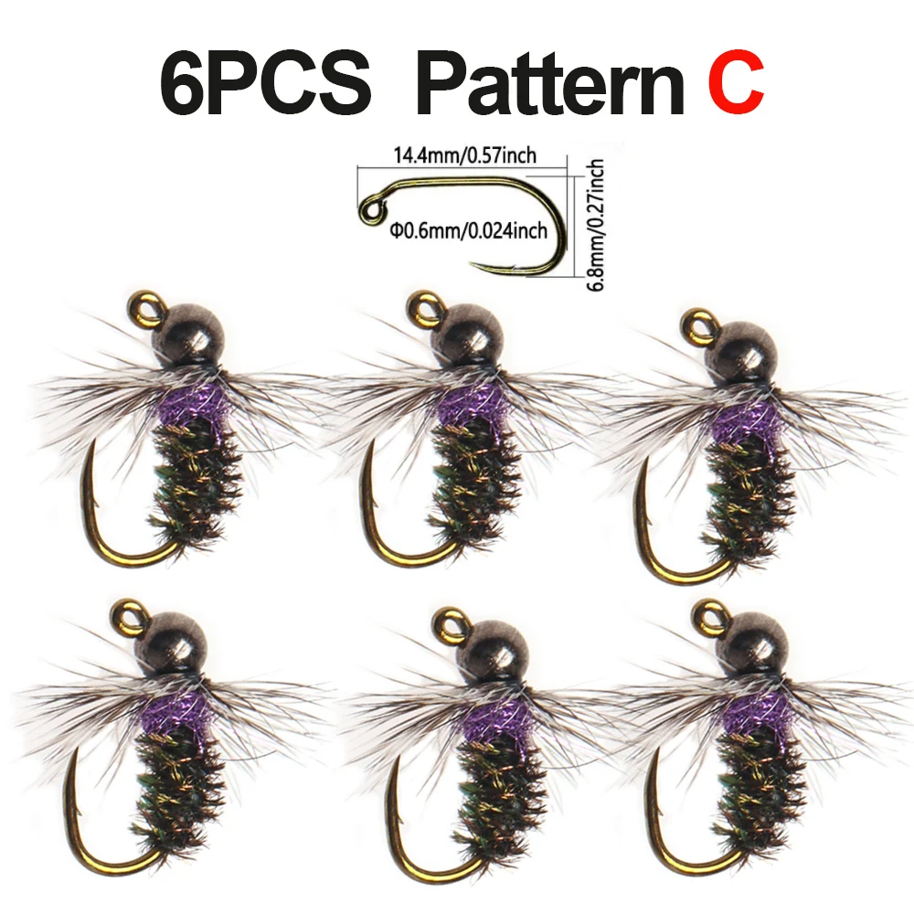 6PCS Pattern C