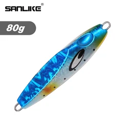SANLIKE Jig de Hundimiento Lento para Pesca en Mar – Señuelo Efectivo