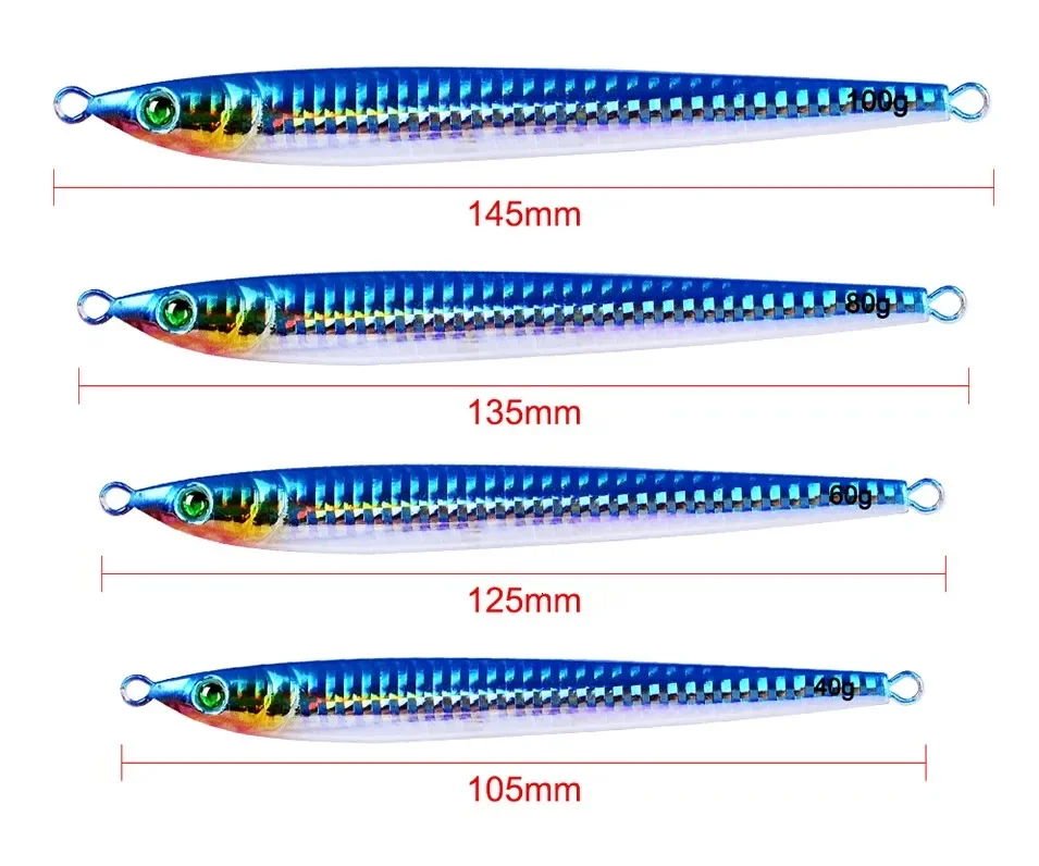 Señuelo metálico vertical para jigging lento – Curricán y lubina - imagen 3
