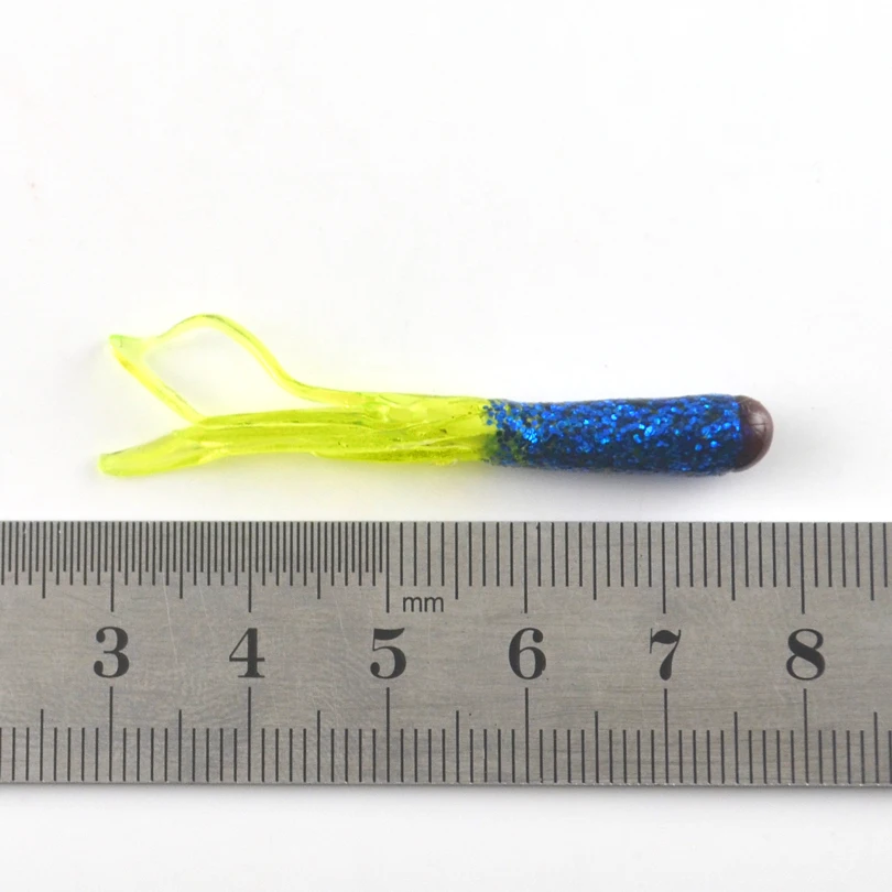 MNFT 120 Uds 4,5 cm/0,5g colorido Tubular suave cebo falso Jig Pesca calamar Pesca Wobbler tubo gusano larva silicona Swimbait señuelos - imagen 2