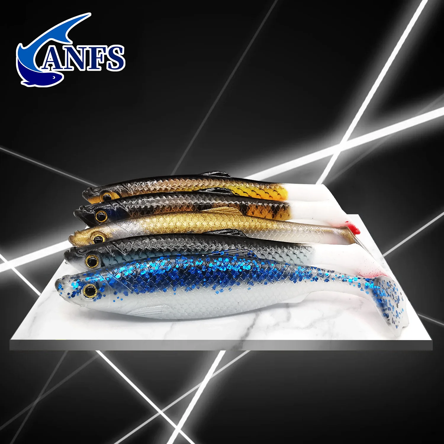 Señuelo Swimbait 3D ANFS de silicona – Ideal para agua dulce y salada