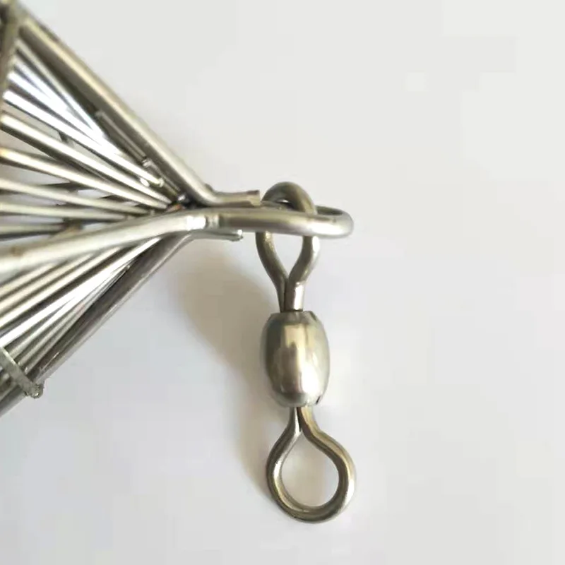 Nasa PD plegable en acero inoxidable para pesca de fondo con cebo - imagen 3