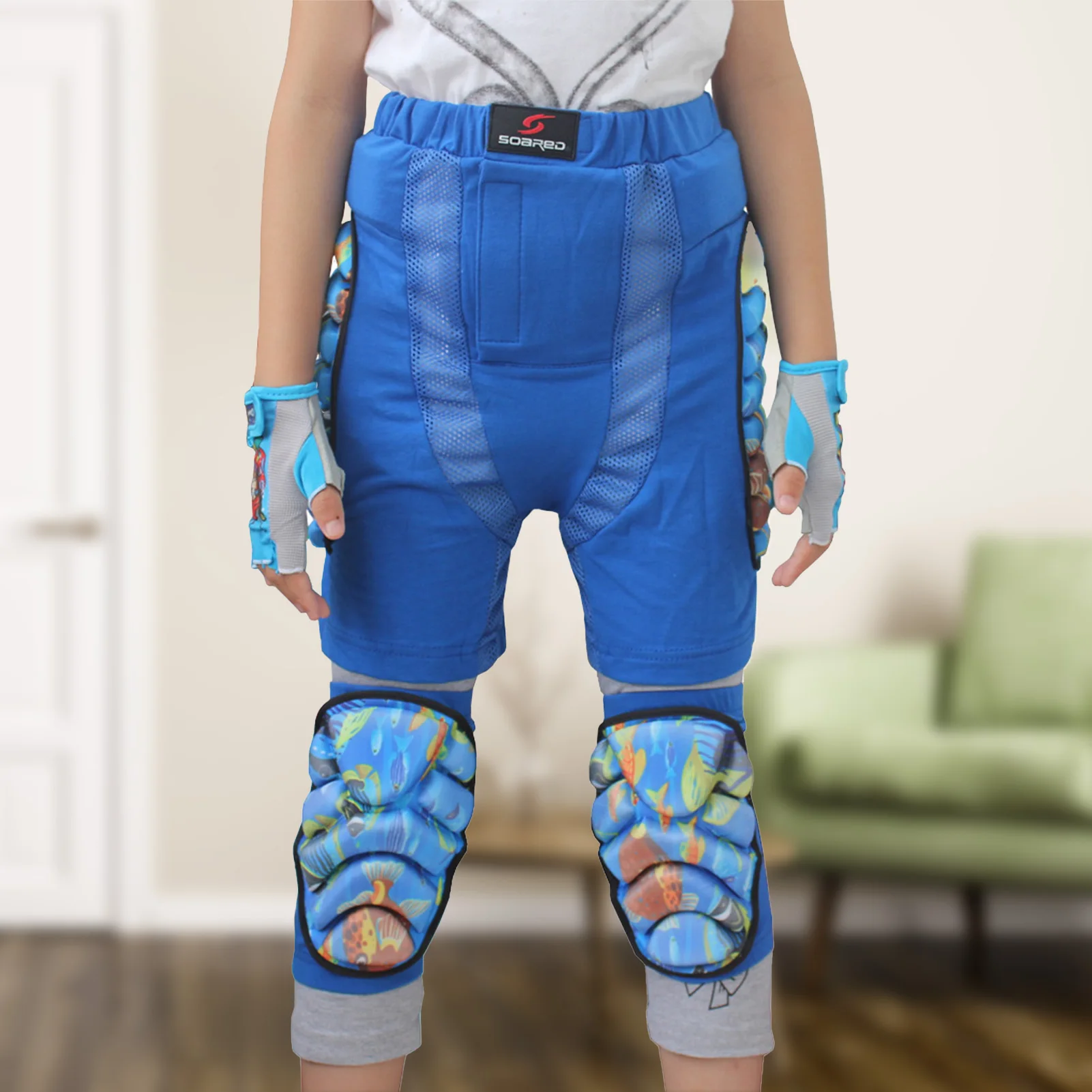 Almohadilla protectora Universal para esquí, Protector de glúteos para patinaje sobre ruedas, esquí al aire libre en invierno, almohadilla protectora gruesa de EVA anticaída para cadera - imagen 3