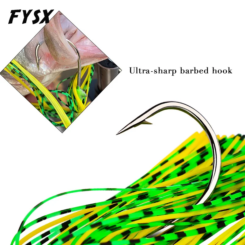 YULAOGE-señuelo de pesca VIB, cebo giratorio para lubina, Lucio, aparejo de cebo artificial Walleye, 17g/21g - imagen 3