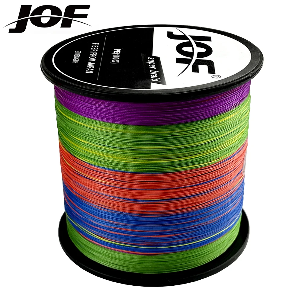Línea de pesca trenzada Multicolor de 8 hebras, 300M, tejido de pesca de carpa de agua salada marina, extremo 100% PE JOF - imagen 2