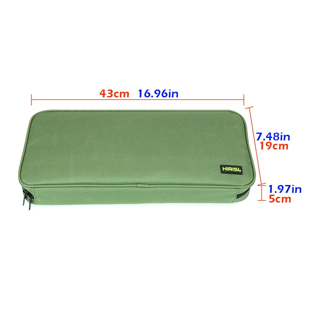 Hirisi-bolsa de aparejos portátil para pesca de carpa, bolsa de almacenamiento para caña de pescar, compatible con palos de banco Buzz Bar, ultraligera, resistente al agua - imagen 2