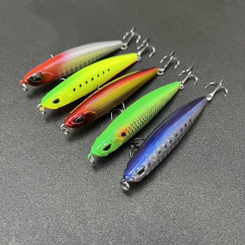 Señuelos de Pesca de lápiz de hundimiento, 1 piezas, 68mm, 8g, Wobblers de Pesca de agua salada, cebo Artificial para lubina, Swimbait, equipo de Pesca - imagen 2
