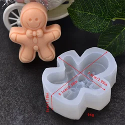 Molde silicona jengibre sonriente – Repostería y velas navideñas