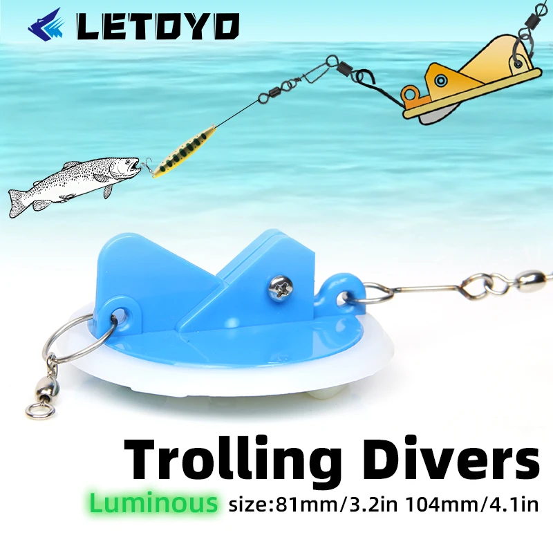 LETOYO Bañador luminoso con curricán – buceo profundo agua salada