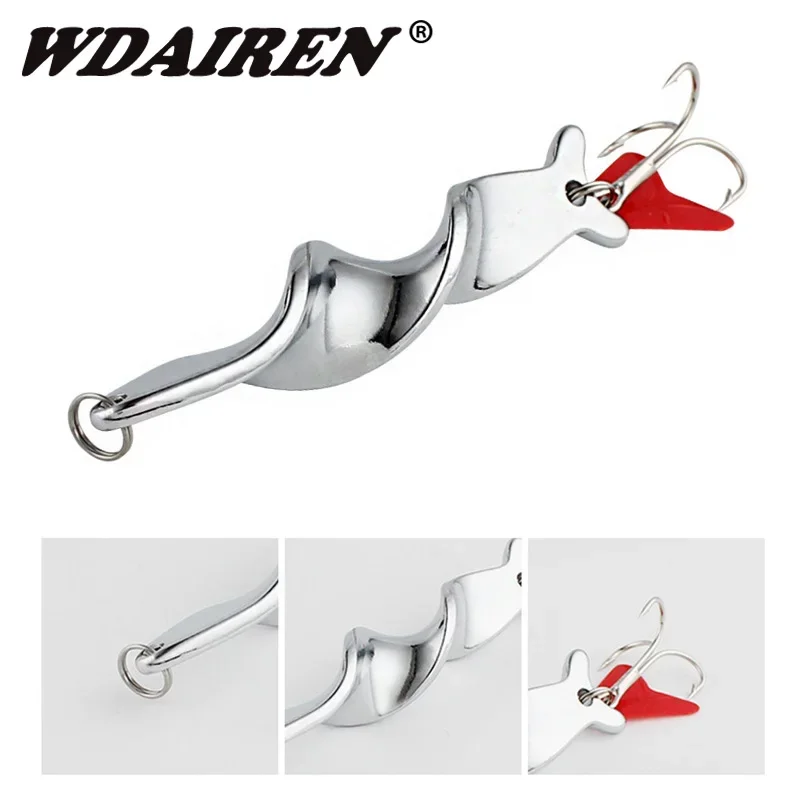 Señuelos de pesca giratorios, cuchara para trucha, sábalo, Wobblers, plantilla, cebos duros VIB, 10g/14g/21g/28g, lentejuelas para aparejos de pesca de carpa, 1 ud. - imagen 2