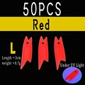 50pcs L Red