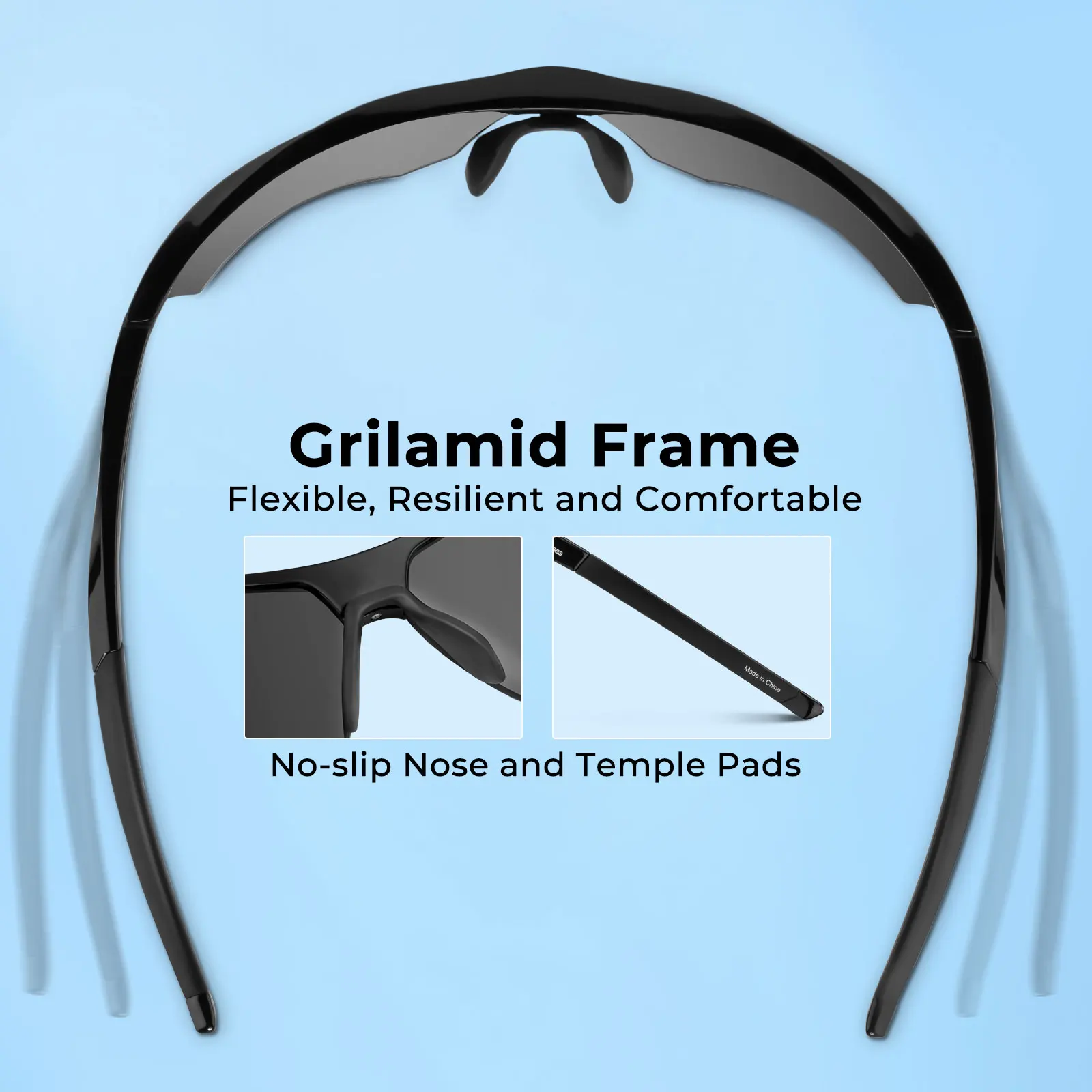 KastKing Tenmile Gafas de sol polarizadas para hombres y mujeres Protección UV Deporte Ciclismo Pesca Bicicleta Senderismo al aire libre - imagen 5