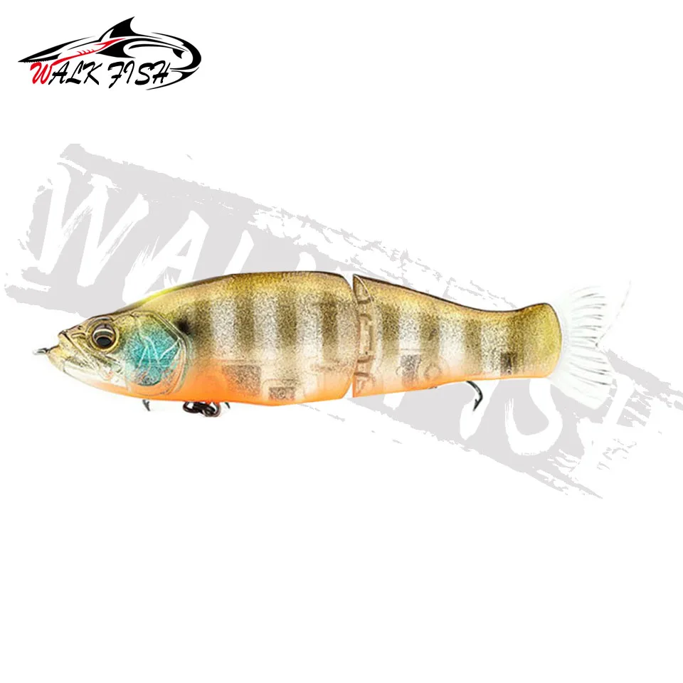 WALK FISH-Señuelos de Pesca con cuerpo de ABS, Wobblers minnow articulados, SwimBaits de cola suave, señuelo suave para lucio y lubina, 135mm, 28g - imagen 5