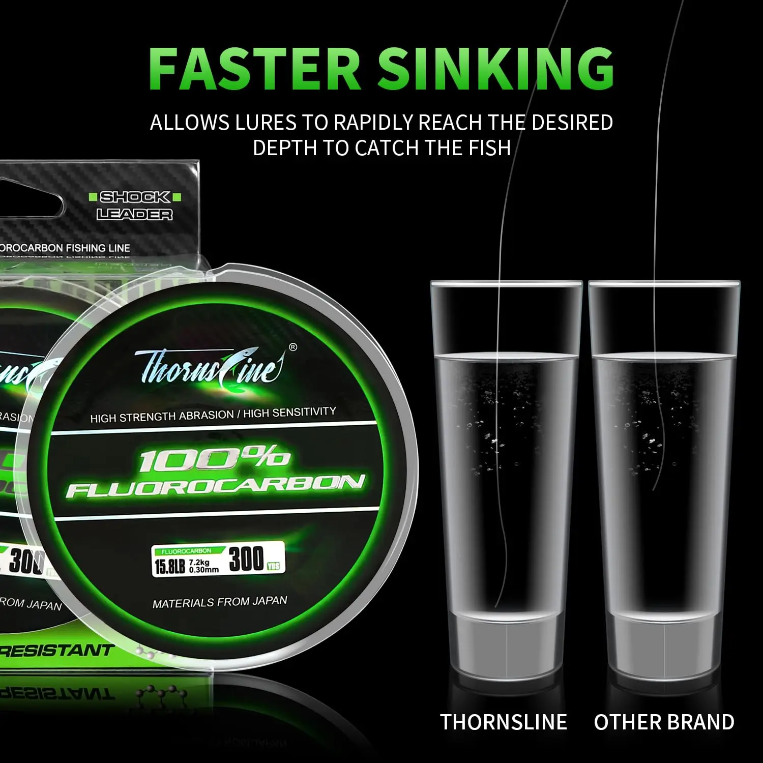 Hilo fluorocarbono ThornsLine hundimiento mejorado para pesca en mar - imagen 3
