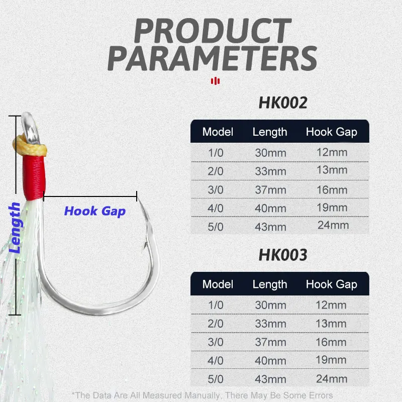 OBSESSION HK002/3 10 Uds anzuelos de anzuelo de asistente doble 1/0 2/0 3/0 4/0 5/0 SJ41 anzuelo de pesca de mar de asistencia de plantilla lenta de acero inoxidable - imagen 3