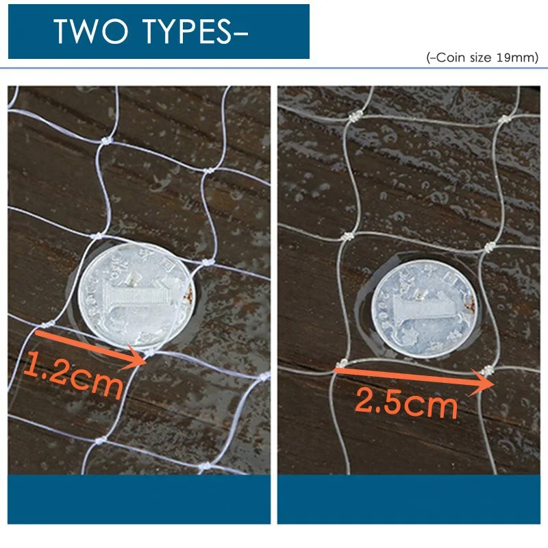 Redes de lanzamiento de aterrizaje monofilamento Lawaia con anillo de aluminio, dos tipos de tamaño de rejilla, equipo de pesca automático para lanzar a mano - imagen 5