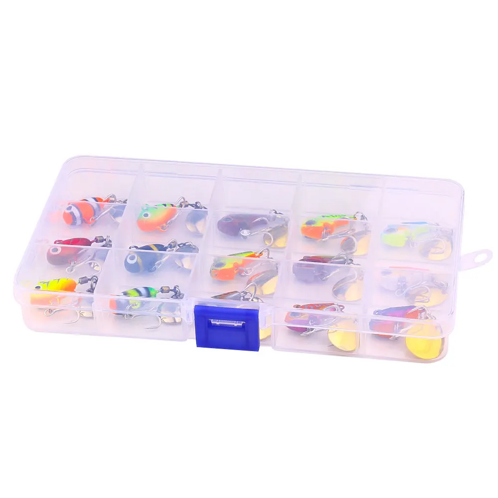 15 unidades 11g 9g Spinning Tail-spinner Swimbait señuelo de pesca Spinnerbait Vib cebo Artificial de Metal accesorios de pesca de carpa vibración - imagen 5