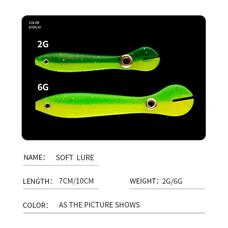 TAIYU 10 Uds señuelo de pesca que rebota 2g 6g cebo biónico suelto cola de simulación Wobblers señuelos 10 colores cebo suave de silicona Artificial - imagen 2