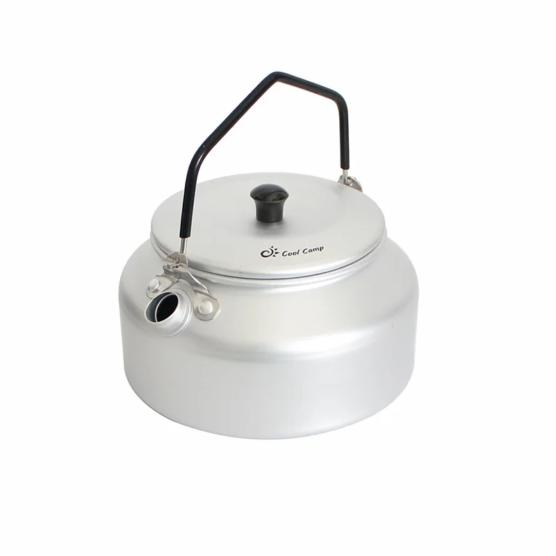 Hervidor portátil para acampar al aire libre, utensilios de cocina para senderismo, hervidor de agua ultraligero para café, suministros turísticos, vajilla de 0,9l - imagen 3