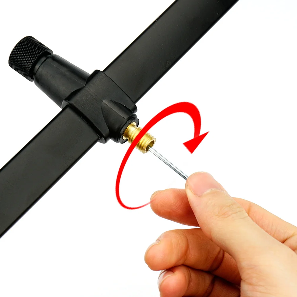 Barra zumbador aluminio Hirisi – Soporte 3 cañas para pesca de carpa - imagen 3