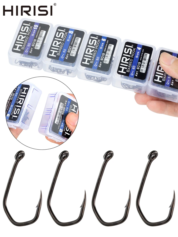 Anzuelos de garra 8019 con revestimiento PTFE – Acero alto carbono para carpa - imagen 4
