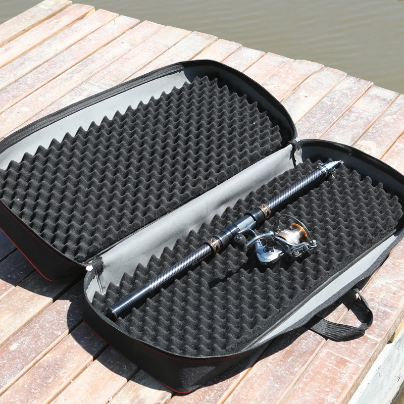 Bolsa de pesca, almacenamiento grande, entrenamiento de viajes al aire libre, senderismo, Camping, mochila, Base de carcasa dura, bolso de equipo de caña multifuncional - imagen 3