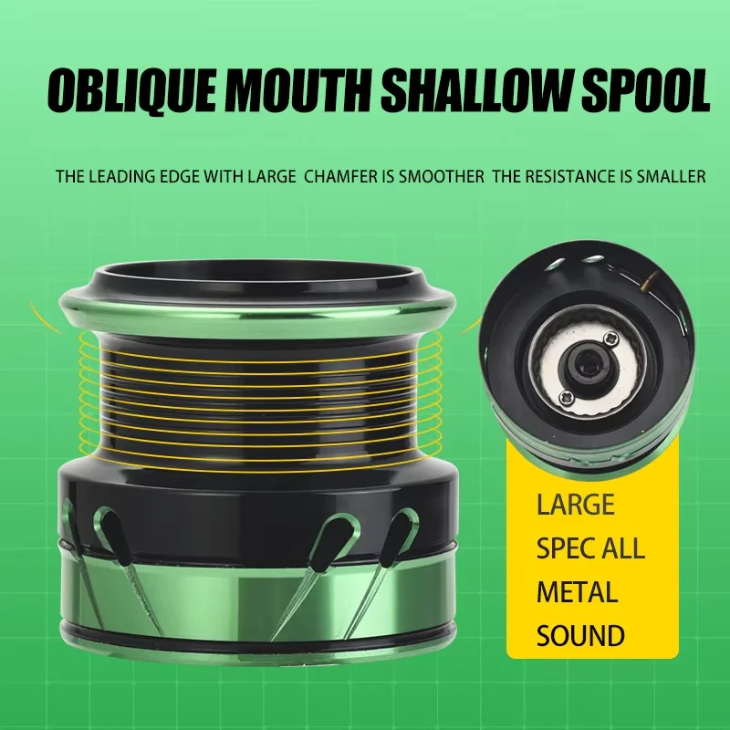 Carrete de pesca giratorio de carrete poco profundo de Metal completo Lizard con NGK IISeawater Proof Series 5,2: 1 relación 13 rodamiento giratorio de acero inoxidable - imagen 5