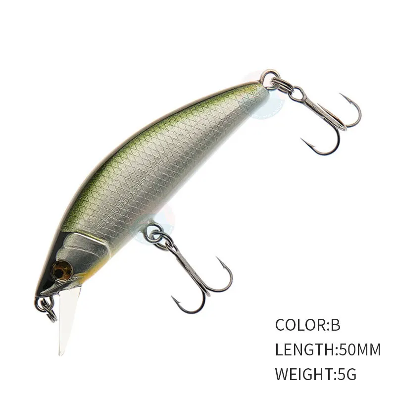1 Uds 50mm 5g cebo de pesca hundimiento Twitch cebo Minnow señuelo Isca Artificial Peche trucha señuelo de pesca Wobbler pesca - imagen 4
