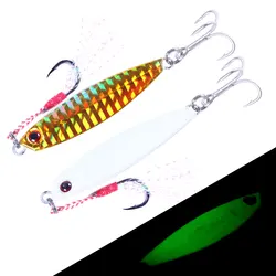 Señuelos de plomo para lubina y caballa desde la orilla nocturna