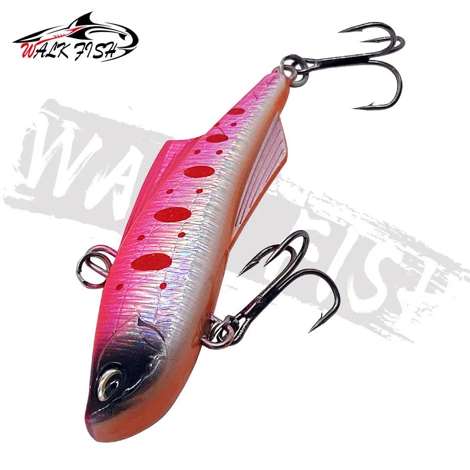 WALK FISH-señuelo de pesca que se hunde VIB, Wobbler de plástico sólido duro, vibración de trucha, Lucio, cebo de hielo Artificial de invierno, 18g, 20g - imagen 5