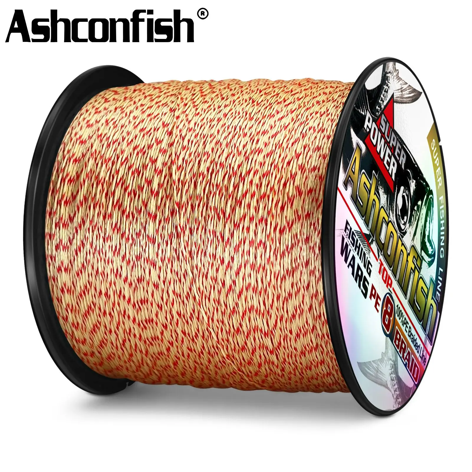 Ashconfish-línea de Pesca trenzada, multifilamento de 8 hebras, alta calidad, 2000M, PE, extremo - imagen 4