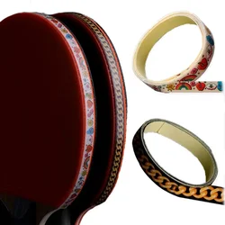 Cinta de borde de raqueta de tenis de mesa Multicolor, cinta lateral protectora dura anticolisión para bate de Ping Pong, autoadhesiva gruesa