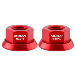 Tuercas buje M9/M10 aluminio anodizado para bicicleta carretera