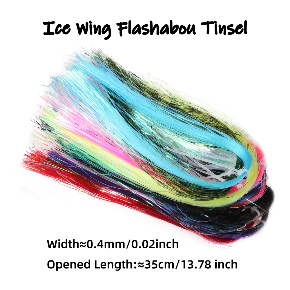 Flashabou Fibra de Mylar para Atar Moscas – Pesca Salada y Jigs - imagen 5