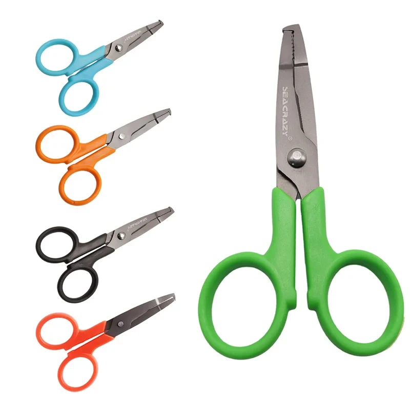 ZYZ tijeras de pesca multifuncionales, alicates de pesca portátiles ultraligeros de acero inoxidable Chapado en titanio, herramienta de aparejos - imagen 5