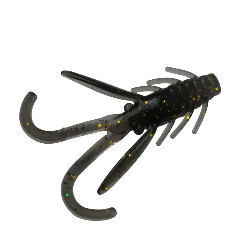 MUKUN 20 piezas 3cm/0,3g 4cm/0,7g mini TPE flotante suave señuelo cebo gusano suave señuelo de pesca camarones con carpa lubina - imagen 2